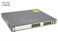 Full Duple Second Hand Cisco Switch WS-C3750G-24PS-E 24 Port Gigabit PoE 4 SFP