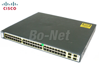 32 Gbps Used Cisco Switches WS-C3750G-48PS-E 48 Port Gigabit PoE 4 X SFP Network