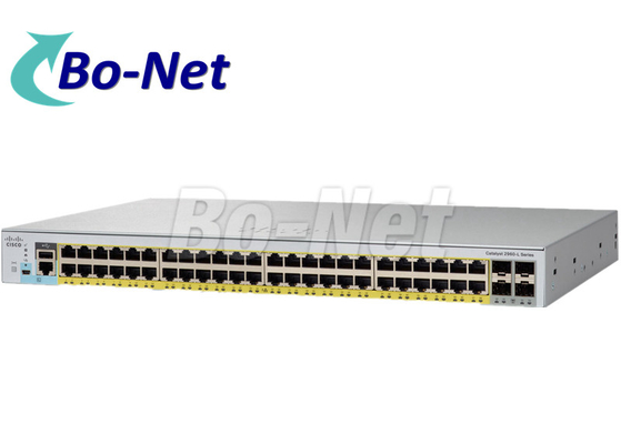 WS C2960L 48PQ LL Cisco POE Switch 48 Port 4 X 10G SFP Uplink Interfaces