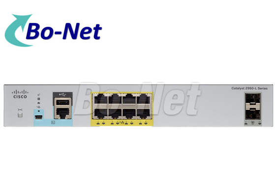 2960 Series POE Network Cisco Gigabit Switch With 8 Port SNMP 1 Management Protocol