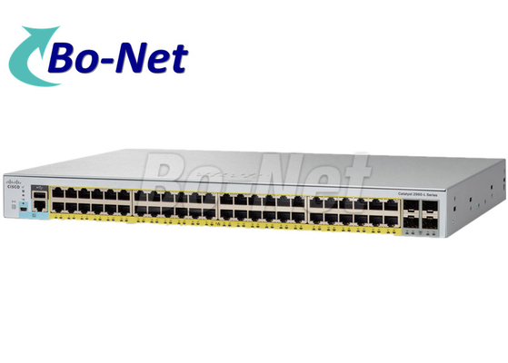 4 X 10G SFP+ Cisco POE Network Switch , Gigabit Cisco 2960 48 Port POE Switch WS-C2960L-48PQ-LL