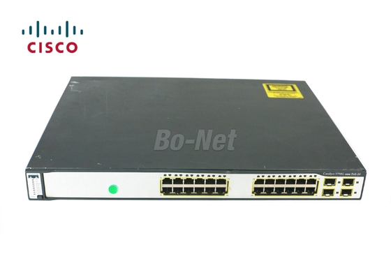 Managed Network Second Hand Cisco Switch WS-C3750G-24PS-S 24 Port 10/100/1000M C3750G Series