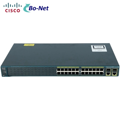 Cisco WS-C2960+24TC-S 2960 Plus 24 10/100 + 2 T/SFP LAN Lite managed  Ethernet  Network Switch