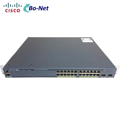 Cisco 24 Port POE Switch WS-C2960X-24PD-L 24 GigE PoE 370W, 2 x 10G SFP+, LAN Base