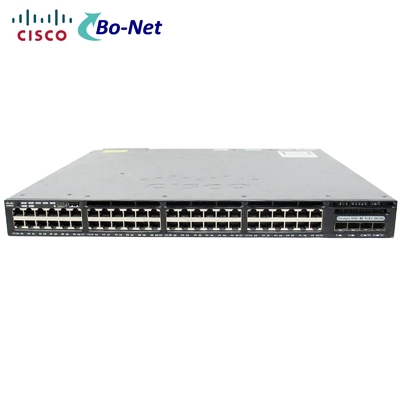 Cisco 48 10/100/1000 POE+ 2x10G Uplink Network Switch WS-C3650-48PD-S IP Base