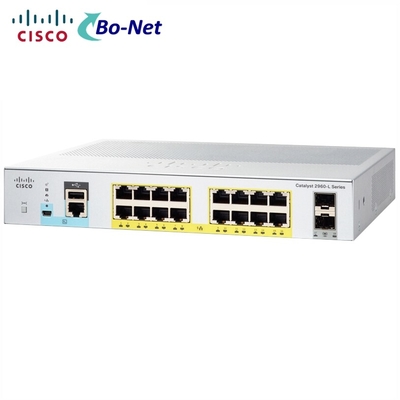 16 Port Used Cisco Switches 10/100/1000 Ethernet PoE+ Ports 2 X 1G SFP WS-C2960L-16PS-LL