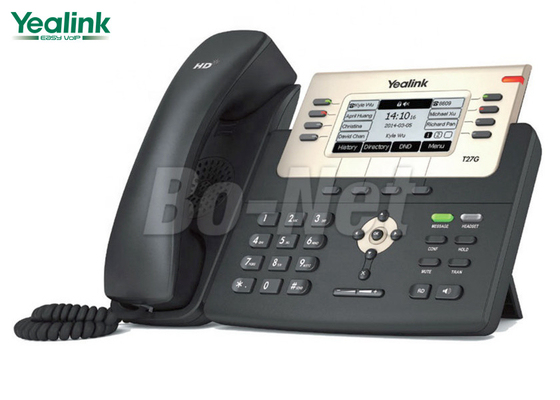 SIP-T27G 6 SIP Account HD Cisco Office Phone Systems Yealink T2 Series PoE Support