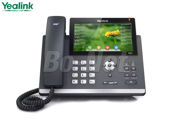 Video Conference Cisco Voip Phone System , Cisco Wireless Ip Phone Yealink SIP-T48G T4