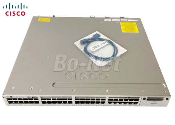 Stackable Used Cisco Switches WS-C3850-48T-L 48 Port 350WAC Power Supply 50/60 Hz