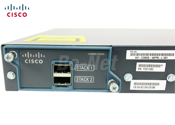 LAN Base Cisco Gigabit Switch WS-C2960S-48FPS-L 2960 48 Port POE 740W Switch