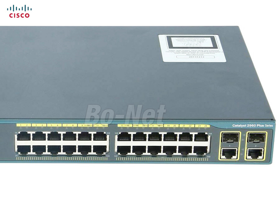 Fast Ethernet Used Cisco Switches WS-C2960+24TC-L 2960 Plus 24 10/100 2 X 1G SFP