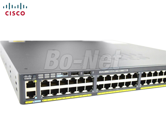 740 Watt IP Lite Used Cisco Switches , Cisco 48 Port Switch WS-C2960XR-48FPD-I